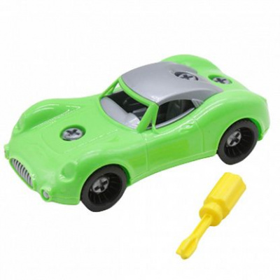 Машинка-конструктор, пластикова Корвет Toys Plast ИП.30.011