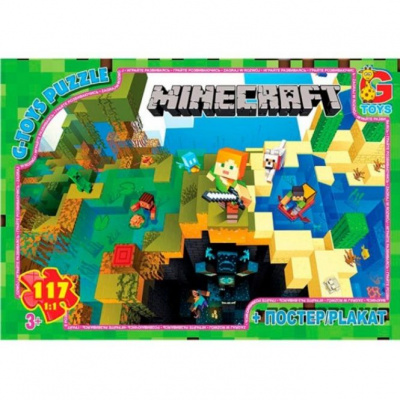 Пазли із серії  Minecraft (Майнкрафт), 117 ел Gtoys MC793