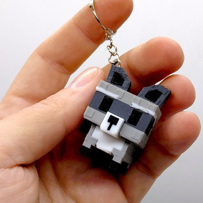 3D Брелоки ROBLOX RACCOON / ЄНОТ GAG KEYCHAIN. РОБЛОКС, 3D друк OYTOY 02001100