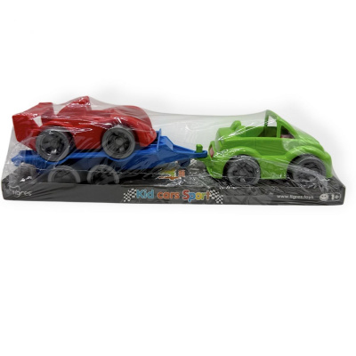 Набір машинок Kid cars sport (зелений кабріолет + червона) TIGRES 39824