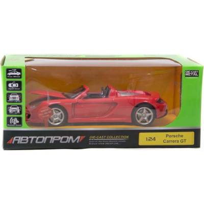 Машинка Porsche Carrera GT з серії Автопром Автопром 68242A