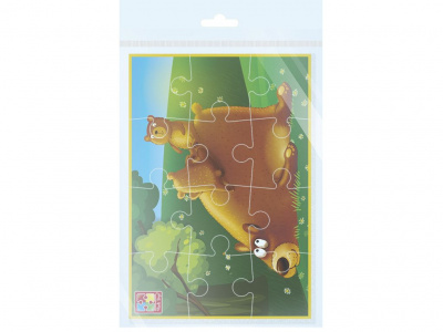 Мʼякі пазли А5 Ведмежата (12 елем) Vladi Toys VT1103-98
