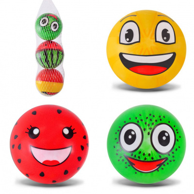 Набір гумових мʼячиків Фрукти (3 шт) MIC FB24336