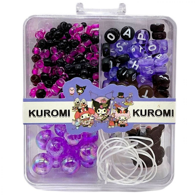 Бісер для плетіння браслетів Аніме з фігуркою Kuromi MIC КA-23-5283