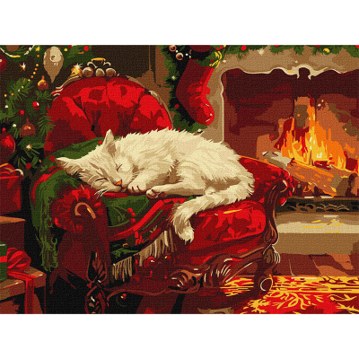 Картина за номерами "Святковий затишок" ©art_selena_ua KHO6662, 30х40 см