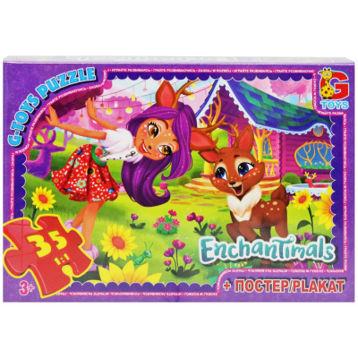 Пазли Enchantimals + постер, 35 ел. Gtoys EA211