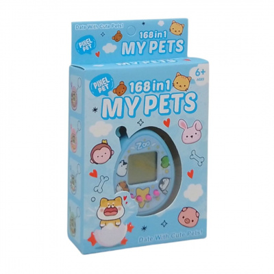 Електронна гра-брелок My Pets: Тамагочі (блакитний) MIC K214-1