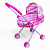 Коляска для ляльок металева, класика, подвійні колеса - Ведмежа MIC M 0354 U/R