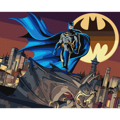 КАРТИНА ПО НОМЕРАХ WB BATMAN: ВАРТОВИЙ ГОТЕМА 40Х50 СМ Ідейка KHO5251