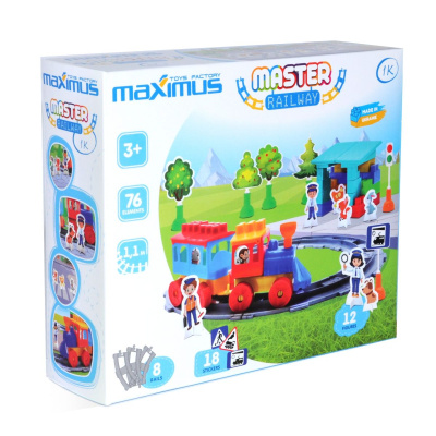 Конструктор Майстер: Залізниця (76 деталей) Maximus 5208
