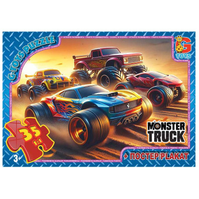 Пазли із серії  Монстер траки, 35 ел Gtoys MT182