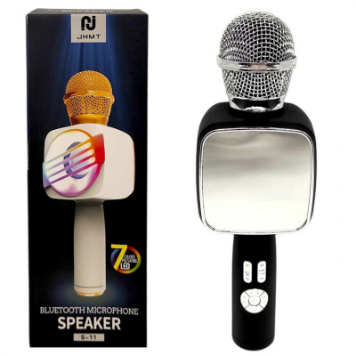 Мікрофон бездротовий (дзеркало, підсвічування) чорний MIC C72102