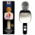 Мікрофон бездротовий (дзеркало, підсвічування) чорний MIC C72102