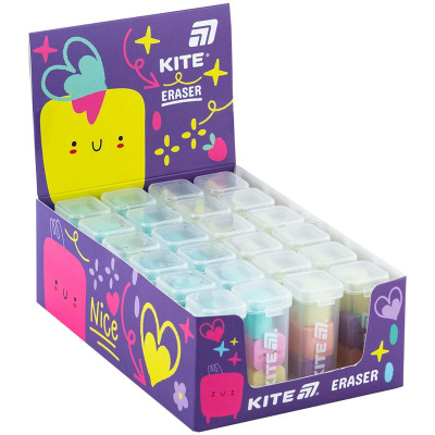 Набір гумок у пластиковому боксі Minies, 3 шт. асорті Kite K24-146