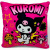 Подушка з принтом аніме Sanrio - Куромі (Kuromi), 30 см Kinder Toys 00387-3