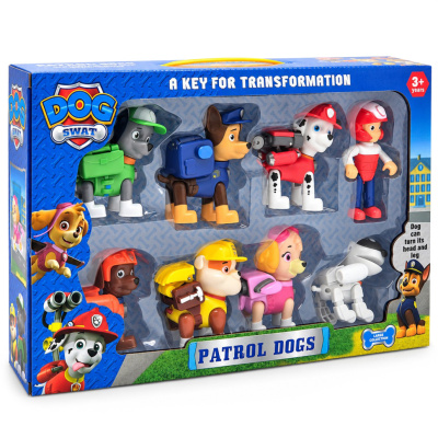 Набір ігрових фігурок "Щенячий патруль" 9950 з рюкзаками-трансформерами