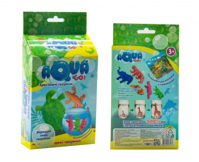 Набір растушек Aqua Go: Дикі тварини Strateg 30256