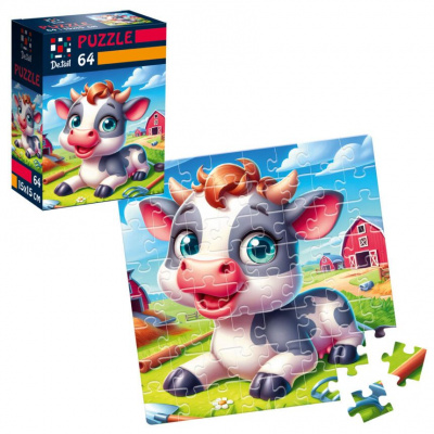 Пазли De.tail. Весела корівка 64 деталі Vladi Toys DT1234-19