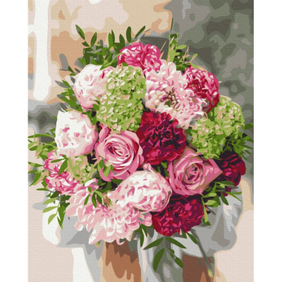 Картина за номерами  "Улюблений букет" BS52515, 40x50 см