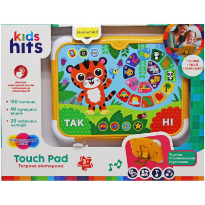 Планшет Touch Pad: Тигрова вікторина (укр) Kids hits KH02/002