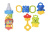 Набір брязкалець в колбі 26,5x10x10 см YG Toys (БЛАКИТНИЙ) huan le xing toys 997-63A Набір брязкалець в колбі 26,5x10x10 см YG Toys (БЛАКИТНИЙ) huan le xing toys 997-63A