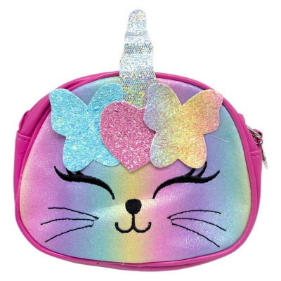 Сумочка дитяча Котик 19*15*6 см (МАЛИНОВИЙ) MIC C2224