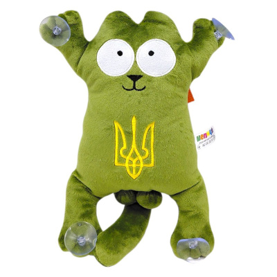 Мʼяка іграшка Кіт Саймон (28см) (ЗЕЛЕНИЙ) Копиця 00284-134