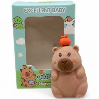 Чинка-гумка 2 в 1 Kапібара 5 см, мікс видів MIC 8909ЛК