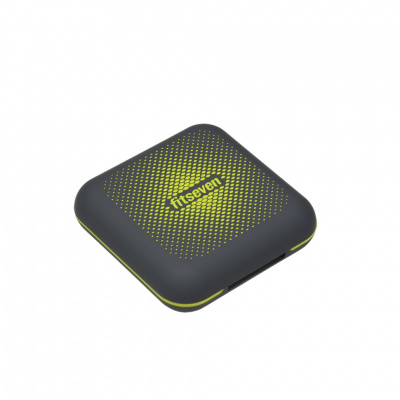 Кейс для капсул Fitseven UZSPACE TP005GY, графітовий з жовтим