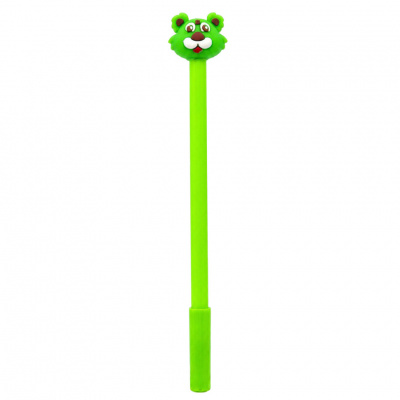 Ручка дитяча з іграшкою "Тигр" C0117-V(Green) гелева, синя