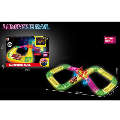 Трек Luminous Rail, світиться в темряві, 1 машинка,  30 елементів MIC 888-130