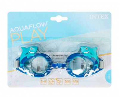 Окуляри для плавання Акула, сині Intex 55610