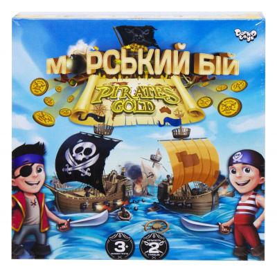 Настільна розважальна гра Морський бій. Pirates Gold, укр Dankotoys G-MB-03U