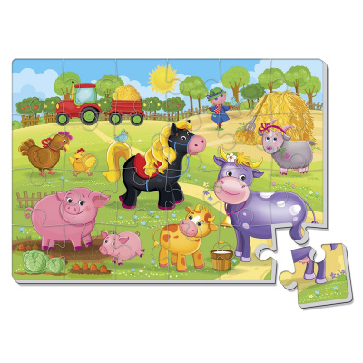Мʼякі пазли А4 Ферма (24 елем ) Vladi Toys VT1102-18