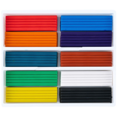 Пластилін, 10 кольорів, 200 г. Kite Classic KITE канцелярія K-084