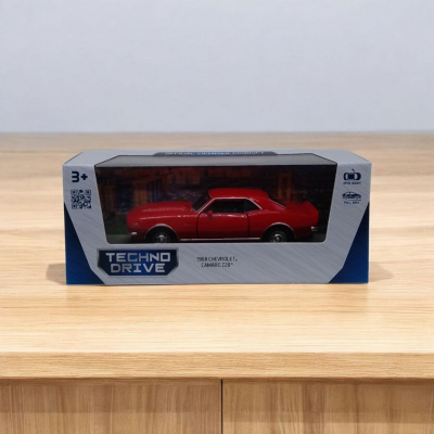 Машина металева - CHEVROLET CAMARO Z28 1968 (червоний) TechnoDrive 250384W