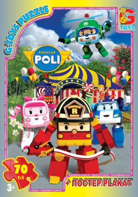 Пазли Робокар Полі, 70 ел Gtoys RR067434