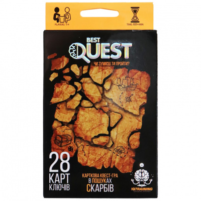 Карткова квест-гра "BEST QUEST" (укр.) BQ-01-01-04U  BQ-01-03U