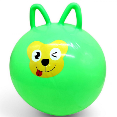 Мʼяч фітбол Звірята з вушками, 45 см (салатовий) MIC BT-PB-0219
