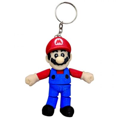 Брелок (3d друк) БРАТИ МАРІО: МАРІО \ MARIO, 7.5 см MIC KCHN126