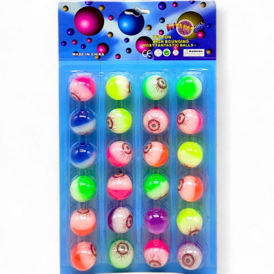 Мʼячики-стрибунці Глазки, 3,2 см, 24 штуки MIC KA-23-1881