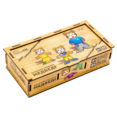Дерев'яна настільна гра Ведмедики Puz-12141