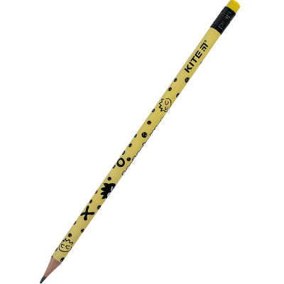 Олівець графітний з гумкою HK-2 Kite HK24-056-2