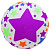 Мʼячик гумовий Зірочки, фіолетовий MIC BT-PB-0181