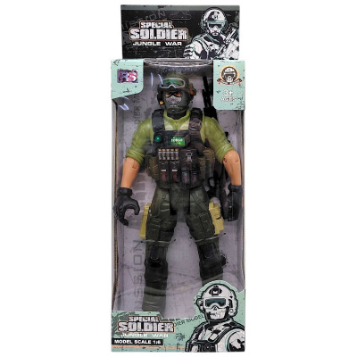 Ігрова фігурка Солдат. JUNGLE WAR, 31 см, ЗЕЛЕНИЙ (ВИД 1) RS 89101F3
