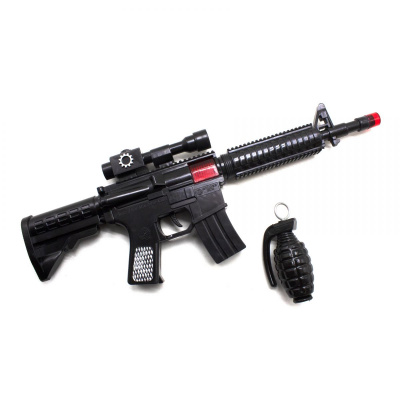 Автомат-трещетка M16 з гранатою Golden Gun 803