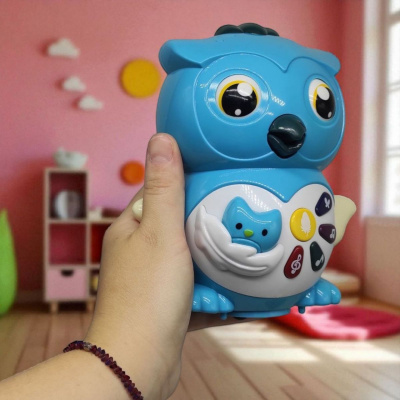 Музична сова Всезнайко, укр (Блакитна) Wtoys 36736