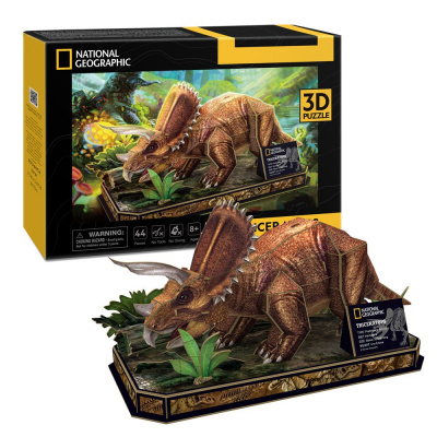 CubicFun Тривимірна головоломка-конструктор National Geographic Dino Трицератопс Cubic Fun DS1052h
