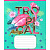 Зошит учнівський "Рожевий фламінго" 012-500059K-1 в клітинку, 12 аркушів (959050)