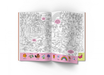 Книга Віммельбух-розмальовка. Пори року  (укр) Crystal Book F00029746